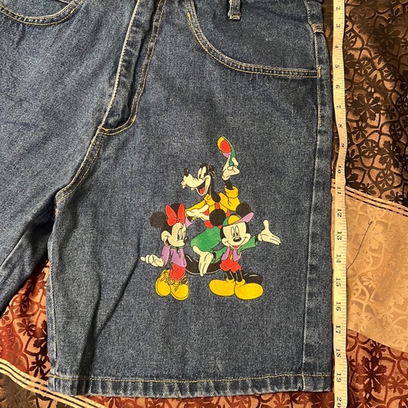 Vintage Disney Mickey Mouse Denim Shorts - Picture 2 of 7